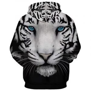 Bluza z niebieskimi oczami tygrysa - bluza z tygrysem